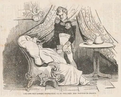 L'europe peut dormir tranquille ..., by Honoré Daumier