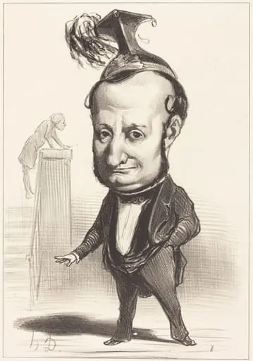 L.F. Raymond Wolowski, by Honoré Daumier