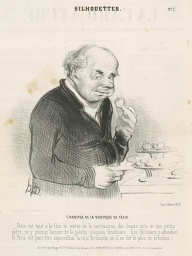 L'habitué de la boutique de Félix, by Honoré Daumier