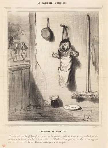 L'Héritier présomptif, by Honoré Daumier