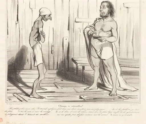 L'homme in naturalibus, by Honoré Daumier