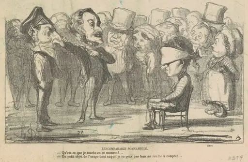 L'incomparable somnabule, by Honoré Daumier