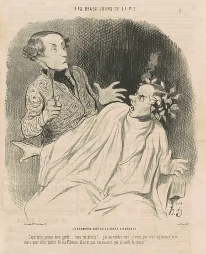 L'inconvénient de se faire bichonner ..., by Honoré Daumier