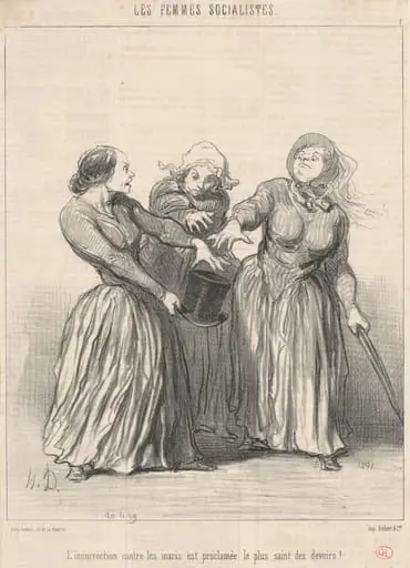 L'insurrection contre les maris ..., by Honoré Daumier