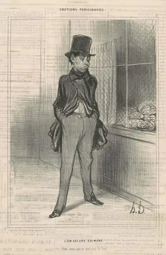 L'or est une chimère, by Honoré Daumier