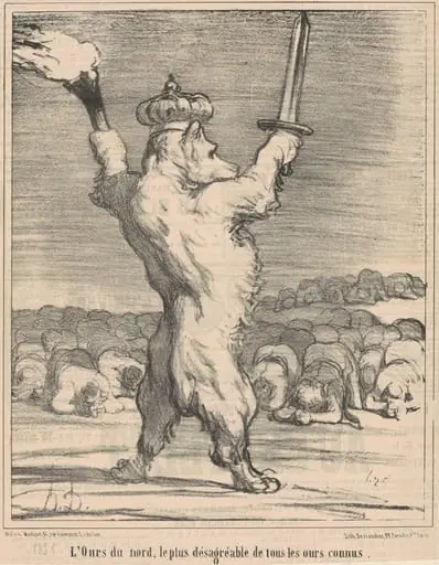 L'ours du nord, le plus désagréable de tous les ours connus, by Honoré Daumier