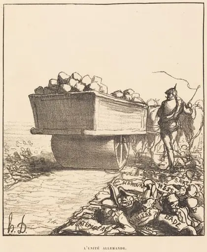 L'unité allemande, by Honoré Daumier