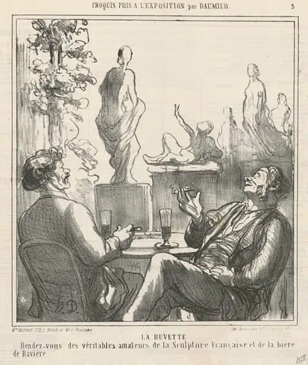 La buvette, by Honoré Daumier