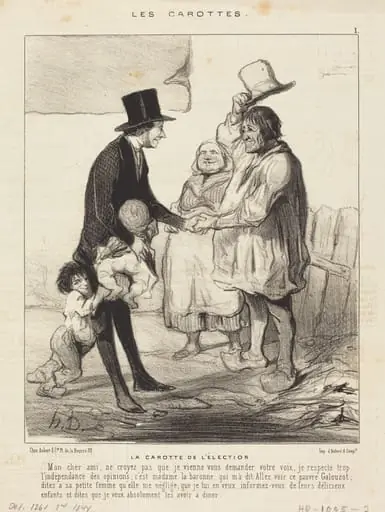 La Carotte de l'élection, by Honoré Daumier