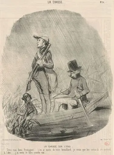 La chasse sur l'eau, by Honoré Daumier