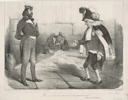 La cour rend des services et non pas des arrêts!, by Honoré Daumier