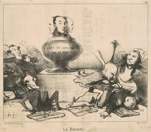 La dêroute!, by Honoré Daumier