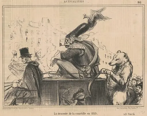 La descente de la courtille en 1855, by Honoré Daumier