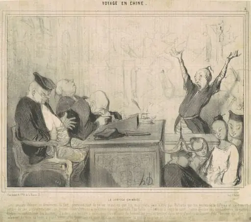 La justice chinoise, by Honoré Daumier