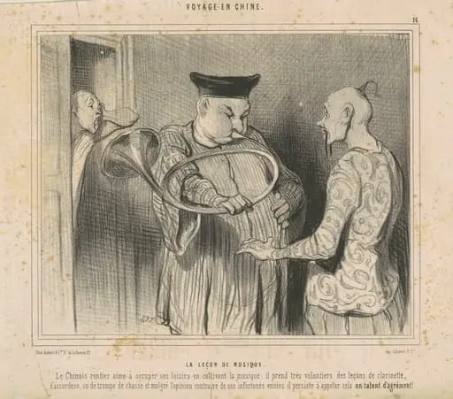 La leçon de musique, by Honoré Daumier
