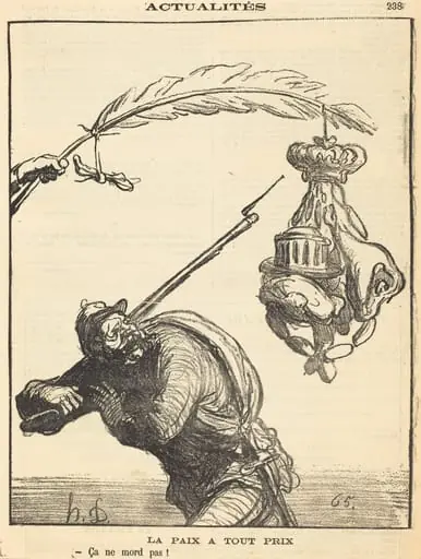 La paix a tout prix, by Honoré Daumier