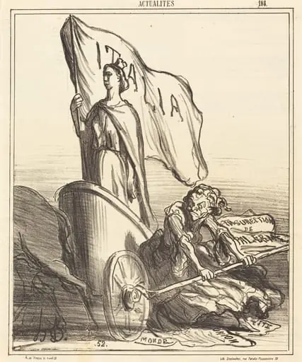 La Presse réactionnaire cherchant en vain..., by Honoré Daumier