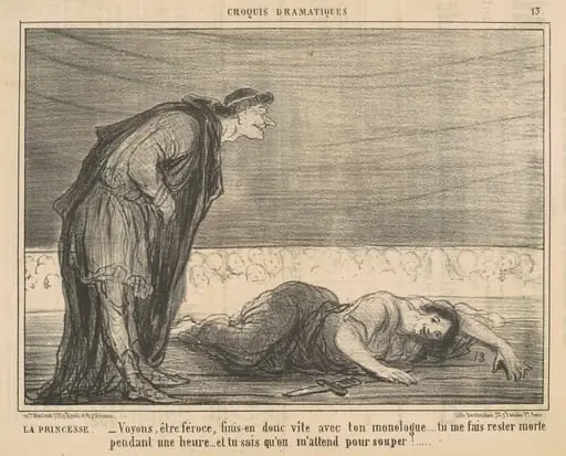 La princesse, by Honoré Daumier