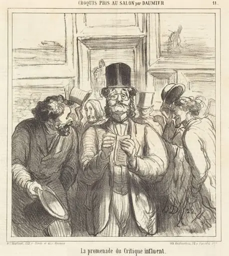 La promenade du Critique influent, by Honoré Daumier