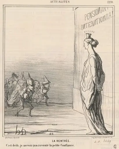 La rentrée, by Honoré Daumier
