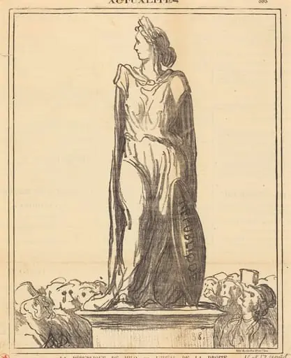 La république de Milo..., by Honoré Daumier