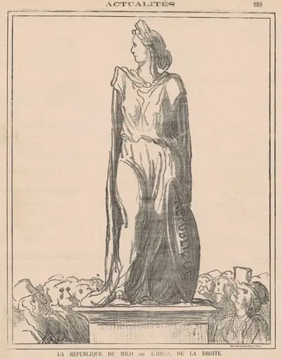 La république de Milo..., by Honoré Daumier