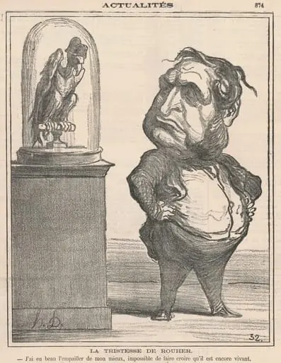 La Tristesse de Rouher, by Honoré Daumier