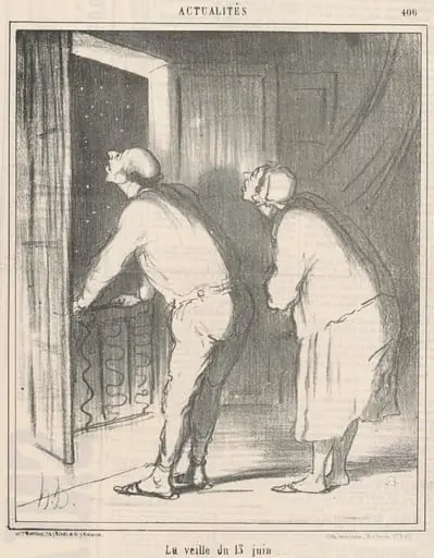 La veille du 13 Juin, by Honoré Daumier