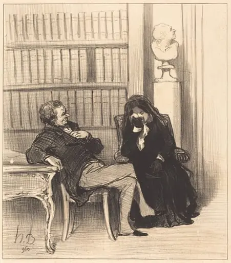 La veuve, by Honoré Daumier