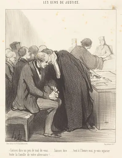 Laissez dire un peu de mal de vous..., by Honoré Daumier