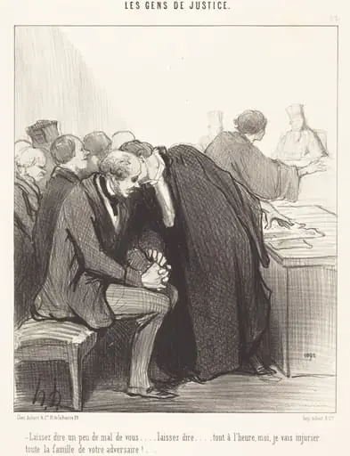 Laissez dire un peu de mal de vous..., by Honoré Daumier