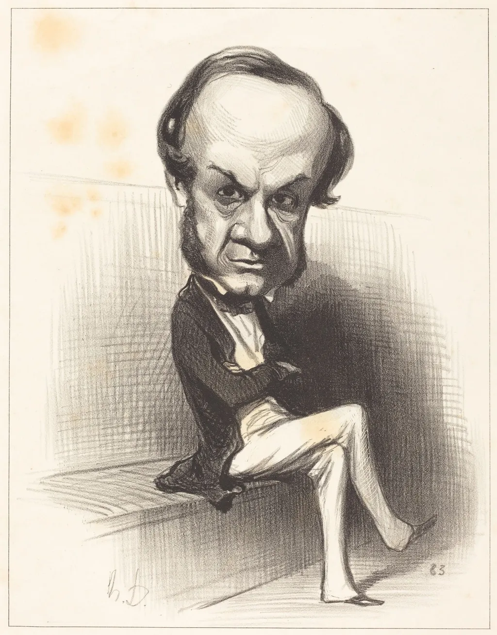 Lannes, duc de Montebello, by Honoré Daumier, ink, 1850