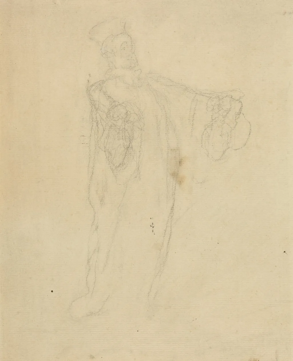 Lawyer, by Honoré Daumier, chalk, 1844