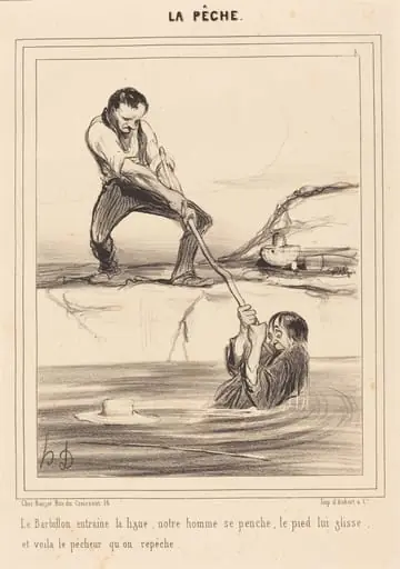 Le Barbillon entraine..., by Honoré Daumier