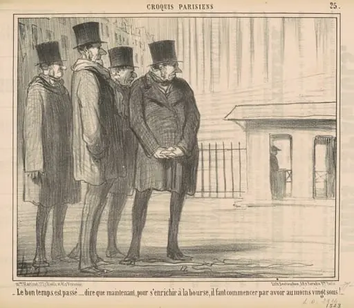 Le bon temps est passé ..., by Honoré Daumier
