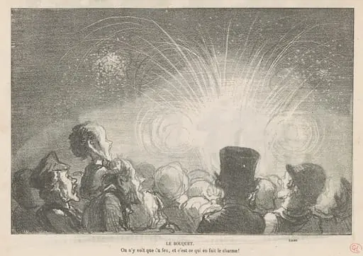 Le bouquet, by Honoré Daumier
