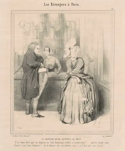 Le chapeau qu'on rapporte de Paris, by Honoré Daumier