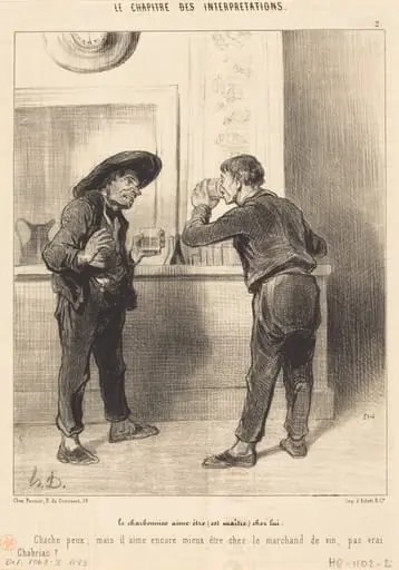 Le Charbonnier aime être (est maitre)..., by Honoré Daumier