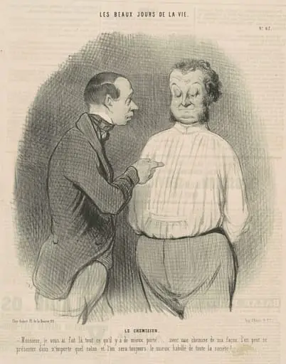 Le chemisier, by Honoré Daumier