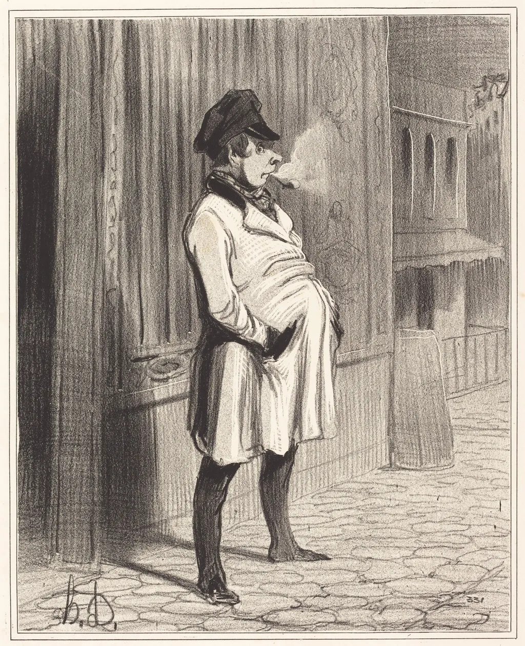 Le Claqueur, by Honoré Daumier, ink, 1842