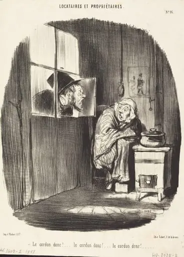 Le Cordon donc!..., by Honoré Daumier