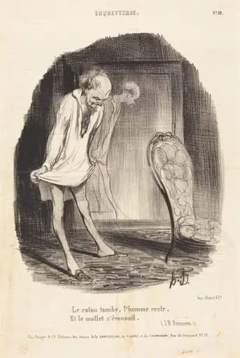 Le coton tombe, l'homme reste..., by Honoré Daumier