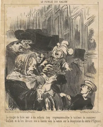 Le danger de faire voir a des enfants ..., by Honoré Daumier