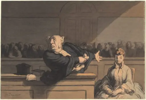 Le Défenseur (Counsel for the Defense), by Honoré Daumier