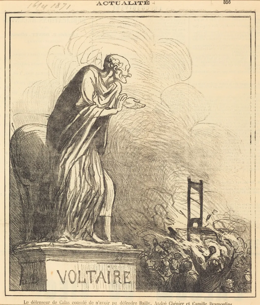 Le défenseur de Calas consolé..., by Honoré Daumier, 1871