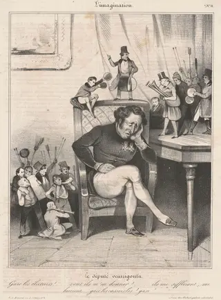 Le député ventrigoulu, by Honoré Daumier, 1833