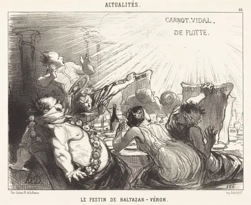 Le Festin de Baltazar-Véron, by Honoré Daumier