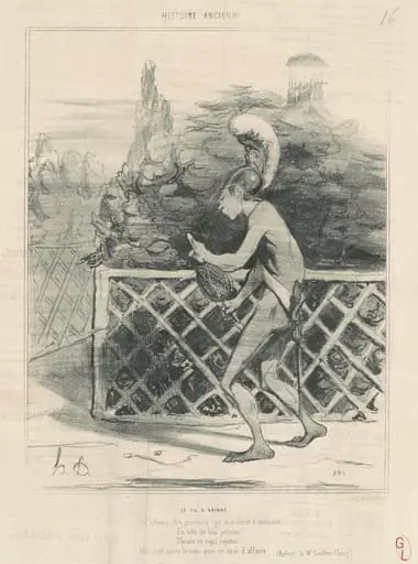 Le fil d'Ariane, by Honoré Daumier