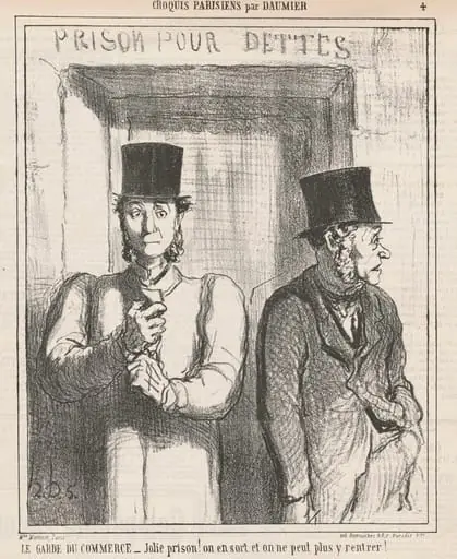 Le garde du commerce, by Honoré Daumier