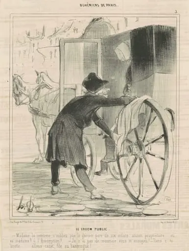 Le groom public, by Honoré Daumier